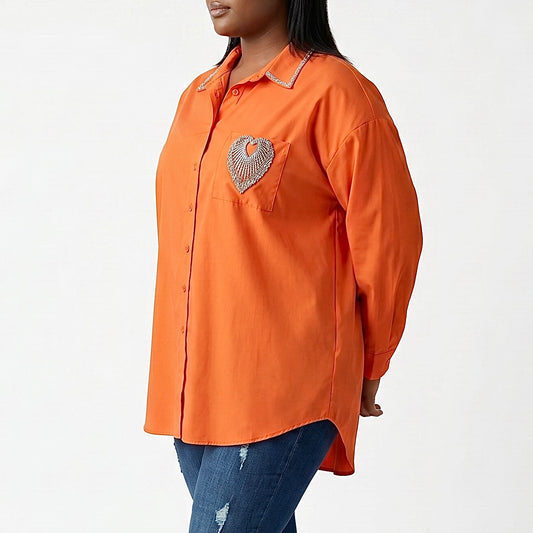 Orange with heart
